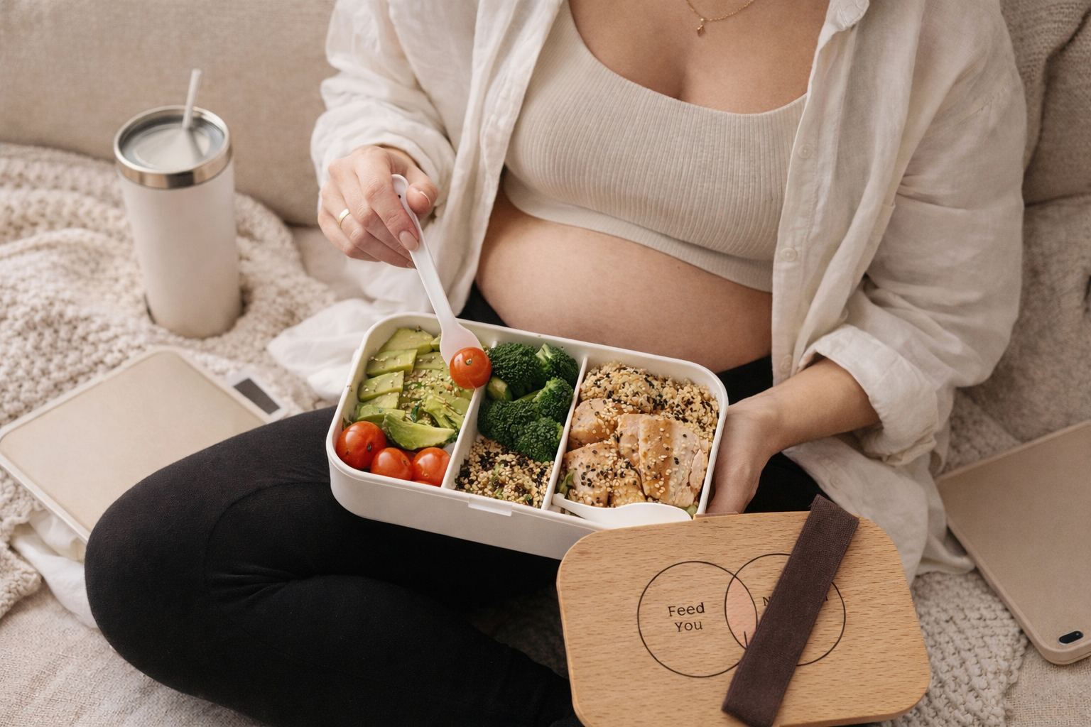 PregnancyPlate Bento Box meal prep view 2