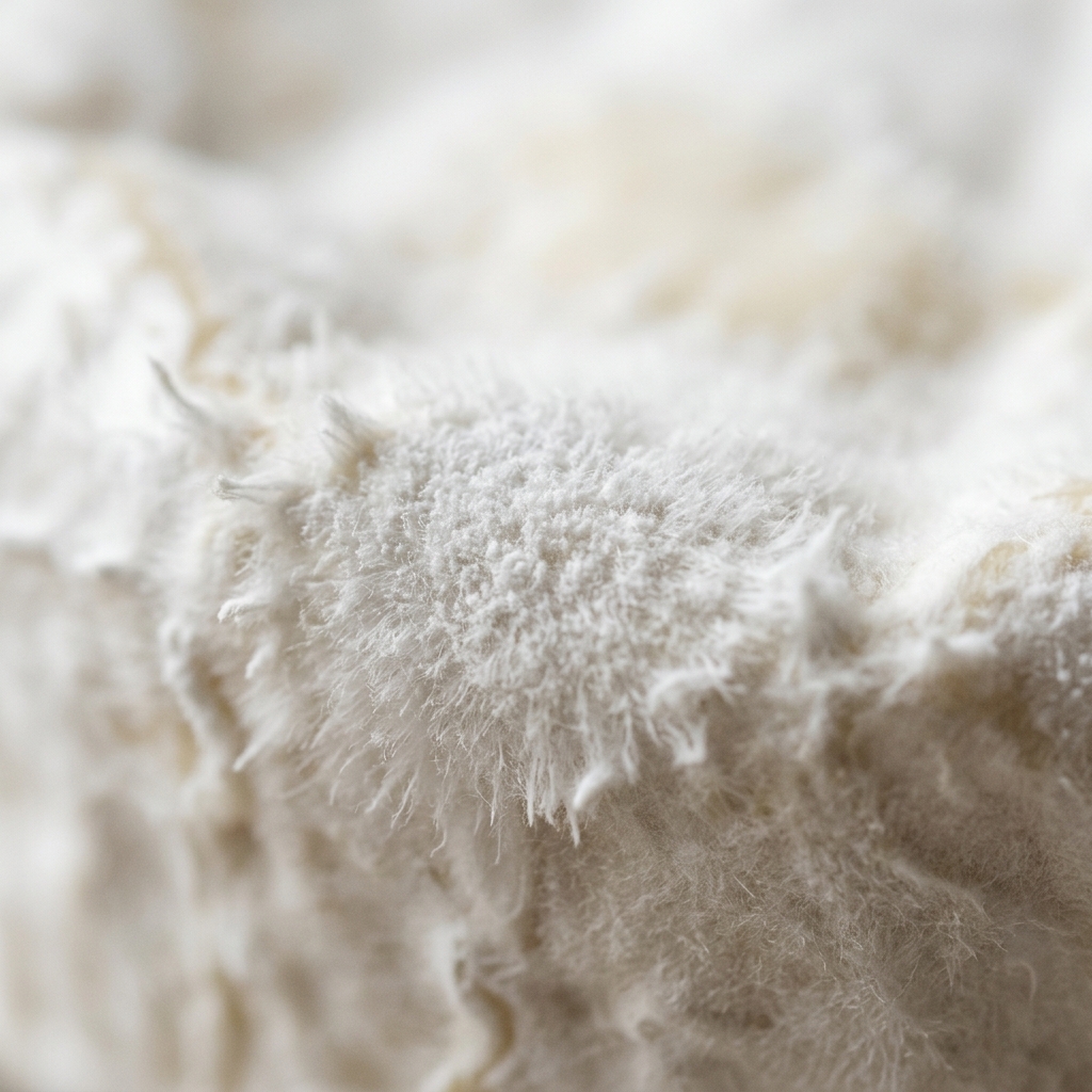 A macro, detailed shot of the fuzzy white bloomy rind of a Brie cheese—the beautiful surface that requires melting for pregnancy safety.