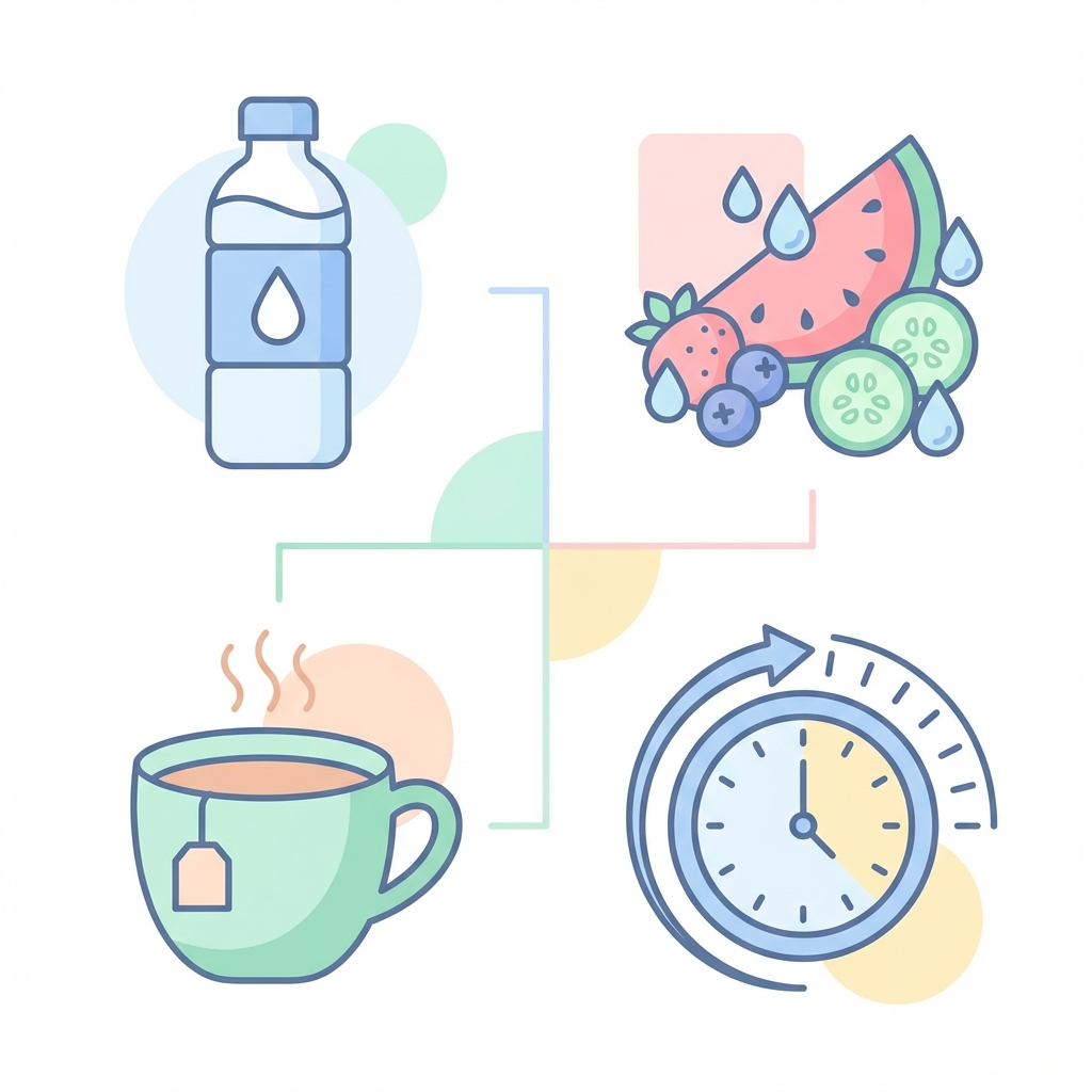 Hydration tips during pregnancy infographic