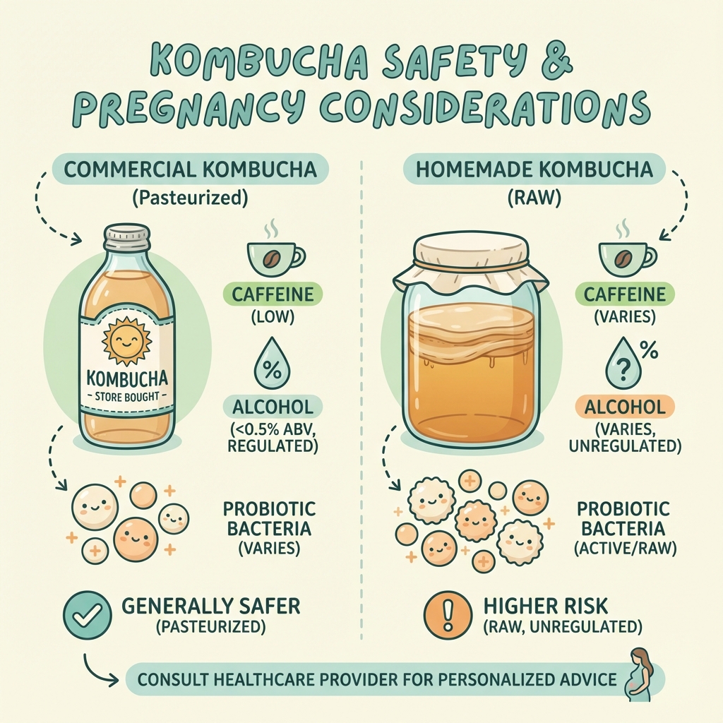 Kombucha safety considerations during pregnancy