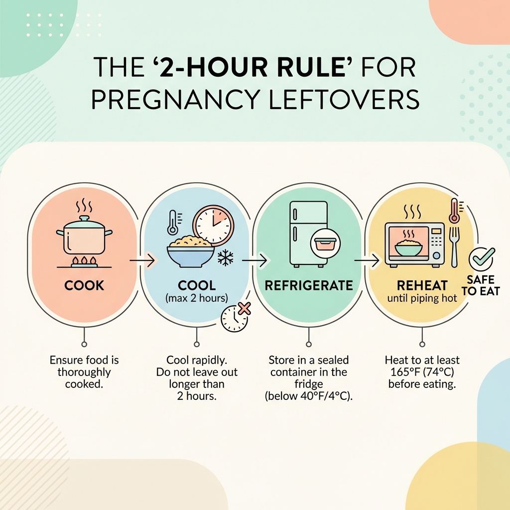 The 2-Hour Rule for Pregnancy Leftovers Infographic