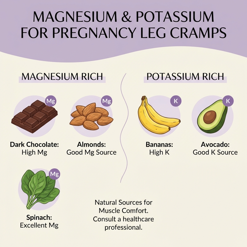 Magnesium and potassium rich foods chart for pregnancy