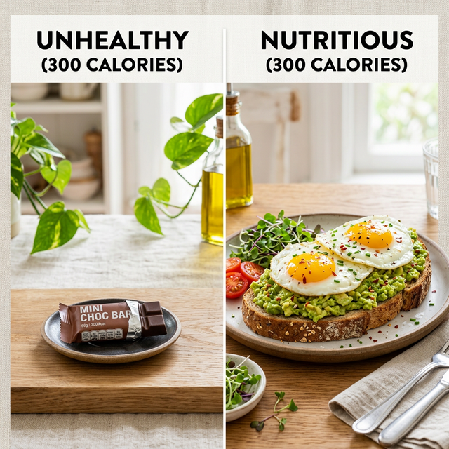 A visual representation of 300 nutrient-dense calories