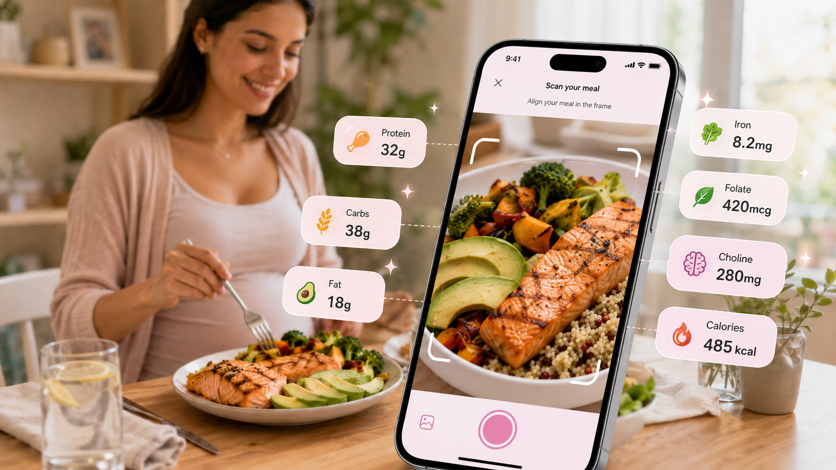 Pregnancy Plate: Why You Need a Pregnancy Macro and Nutrition Tracker App