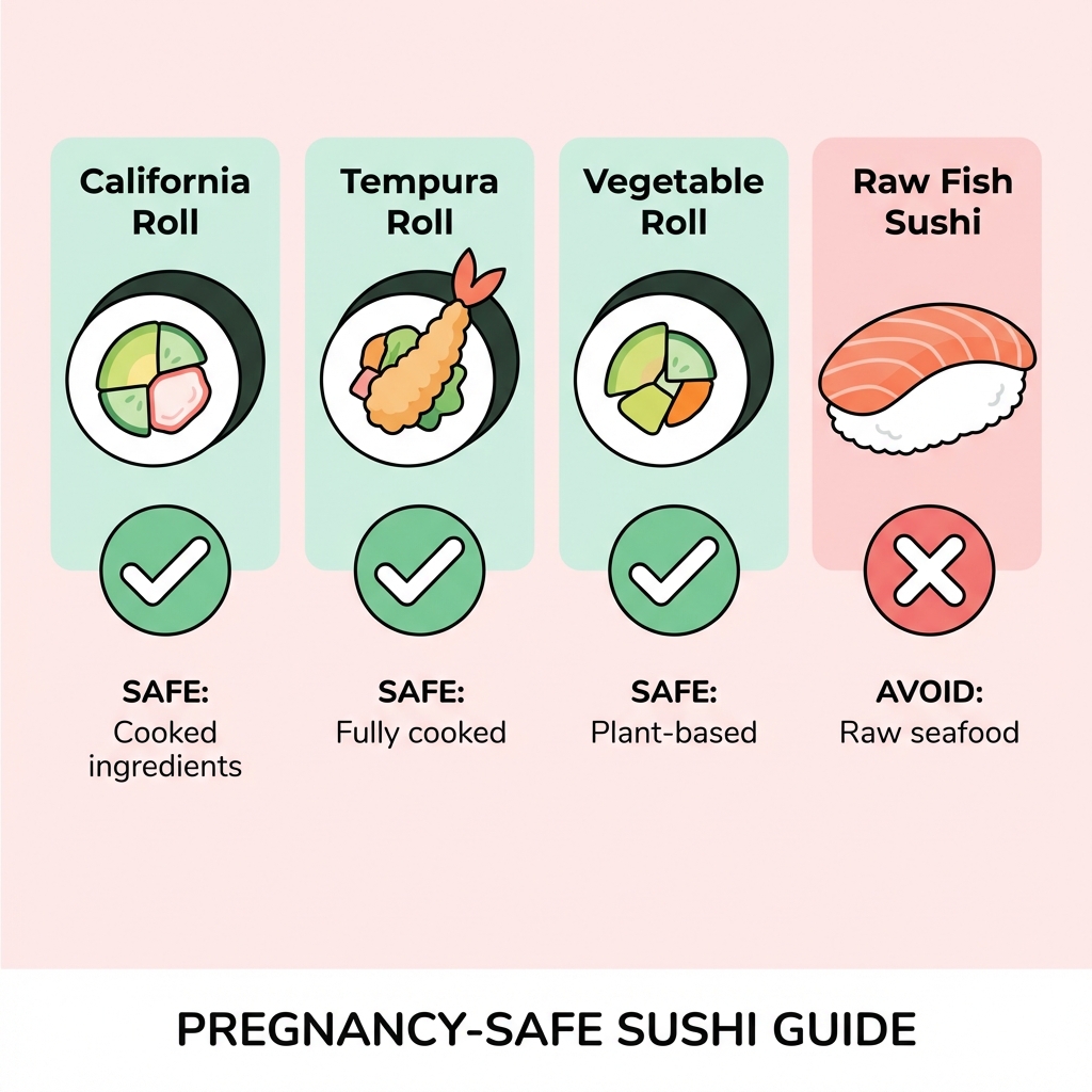 Pregnancy-safe sushi options guide