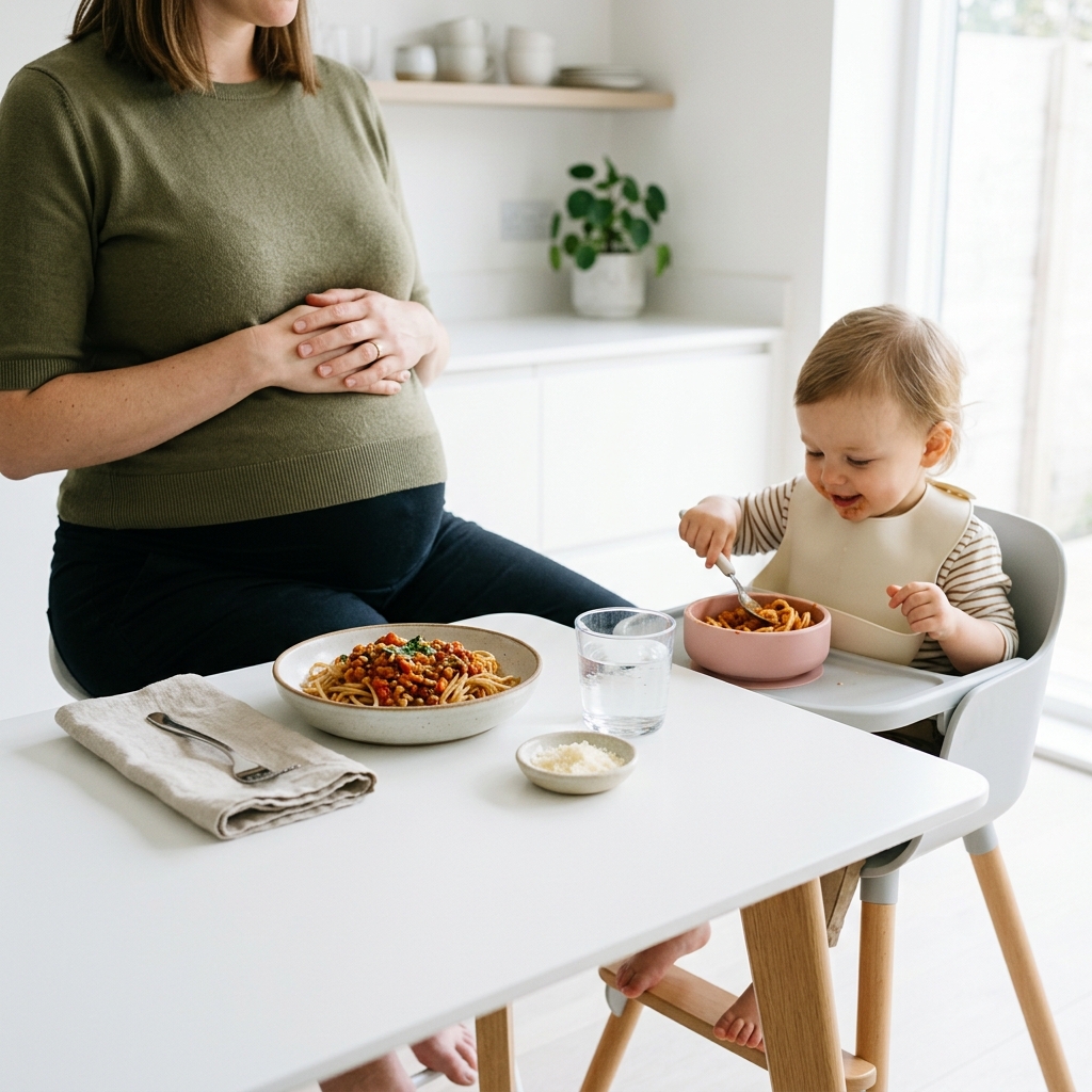 Pregnant With a Toddler: How to Eat When There's No Time