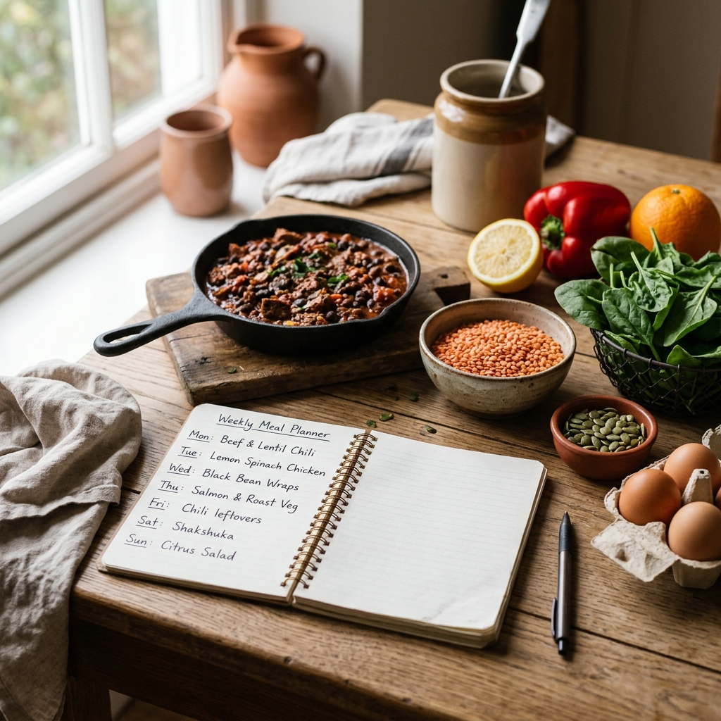 Second Trimester Meal Plan: 7 Days of Easy, High-Iron Meals