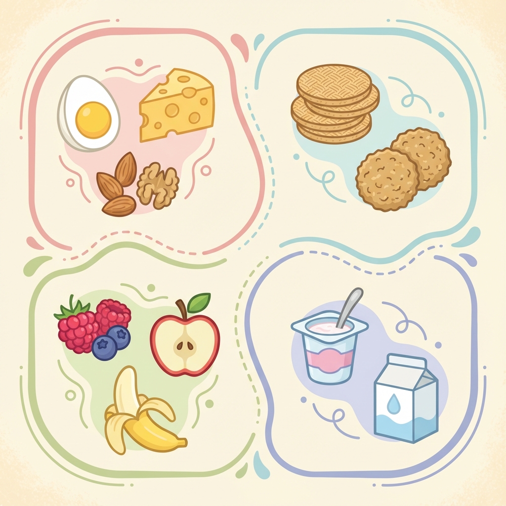 Pregnancy snack categories infographic